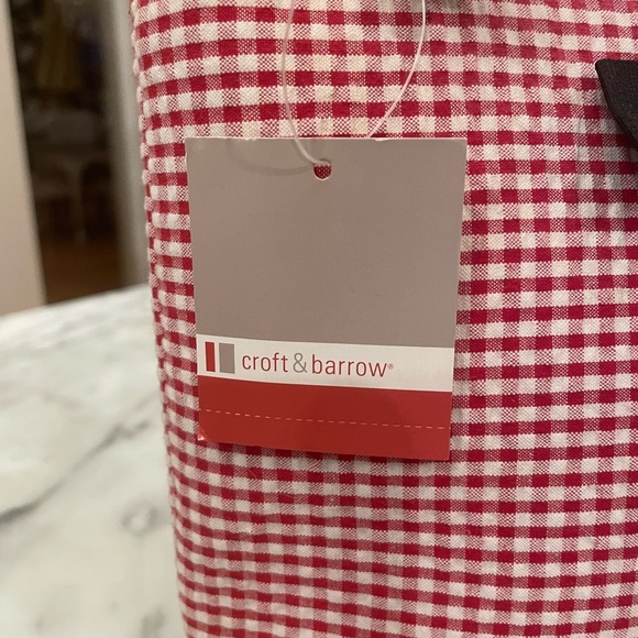 Brand New With Tags Croft and Barrow Gingham Cherry Bag - Picture 2 of 9